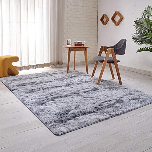 KKDIY Tongdi - Alfombra suave y elegante para cuarto de bebé, de ante lanudo, antideslizante, de lujo, decoración para el hogar, dormitorio, salón, sala de estar