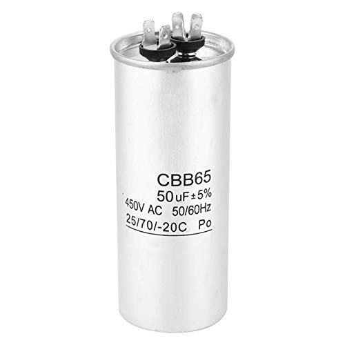 L-Yune,bolt 1pc 450V 50uF Condensador de Arranque CBB65 Motor de CA homopolar del Papel de Aluminio electrolítico de Capacidad for el Aire Acondicionado