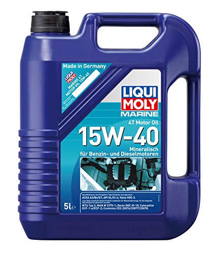 Liqui Moly 25016 Marine - Aceite de Motor, 4T, 15W-40, Booklet, 5 L