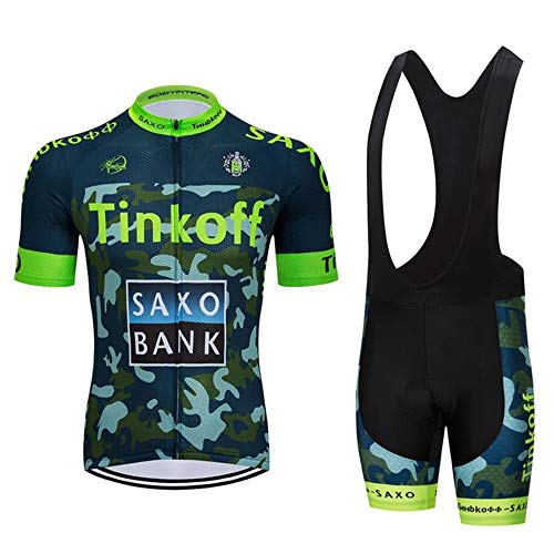 METAAN Traje Ciclismo Hombre Manga Corta Conjunto Ropa Bicicleta Verano MTB Equipos Verano con 5D Acolchado De Gel