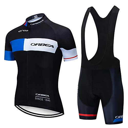 METAAN Traje Ciclismo Hombre Manga Corta Conjunto Ropa Bicicleta Verano MTB Equipos Verano con 5D Acolchado De Gel