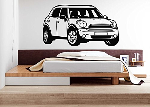 Mini Moris coche adhesivo decorativo para pared para dormitorio, sala de estar Nursery, Mini Morris para pared.