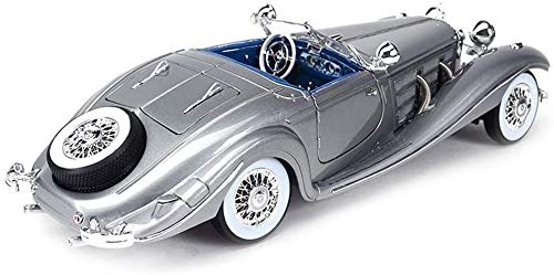 Modelo de coche Modelo de coches 01:18 Saides - Mercedes-Benz 500K de simulación de aleación de fundición a presión de joyería juguete Adornos Museo de Coches Clásicos Modelo de fundición a presión