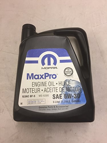 MOPAR Aceite de motor mineral genuino SAE 5W-30 MaxPro 5L