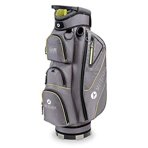 Motocaddy 2020 Club Series 14 Way - Bolsa para carrito de golf ligera y duradera, color Carbón vegetal/Lima, tamaño talla única