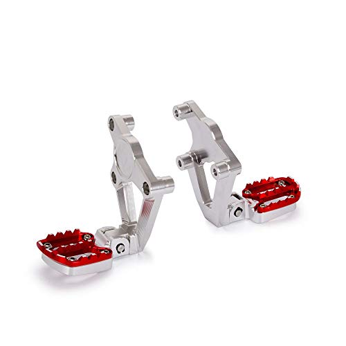 Motocicleta clavijas del pie Motocicleta CNC posterior de aluminio Pata trasera fija Estriberas de pasajeros del pedal reposapiés clavijas del pie para HONDA X-X ADV ADV 300 750 1000 17-19 Pedales sil