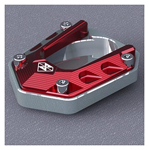 Motocicleta CNC Pata de Cabra Lateral Ninja 400 Sight Seat Seat Modificado Modificado Apoyo Accesorios Motocicleta Z400 Pequeño Trípode Antideslizante Ampliar Base Base Bestia (Color : Red)