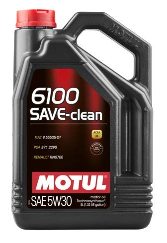 MOTUL Lubricantes para Motor 6100 Save-Clean 5W-30 C2, 5 litros