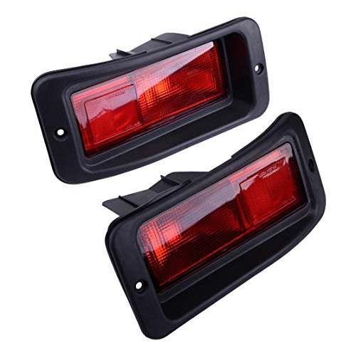 Nrpfell 2 X Luz Trasera del Reflector del Parachoques Luz Trasera para Pajero Montero Pajero Sport 1999-2008