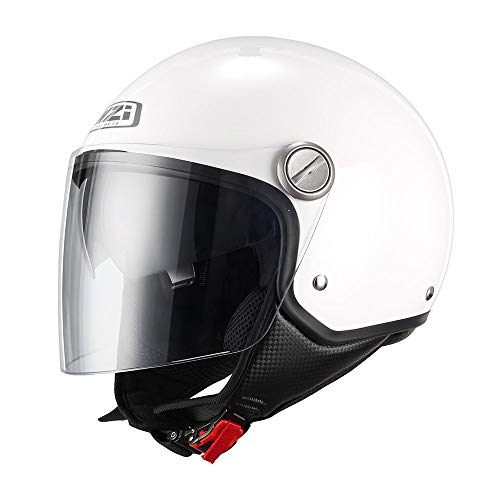 NZI Capital Duo Casco De Moto(Blanco,X-Grande)