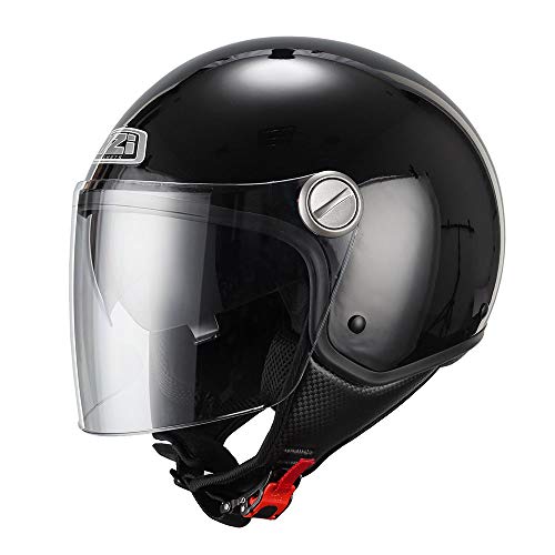 NZI Capital Duo Casco De Moto(Negro,X-Grande)