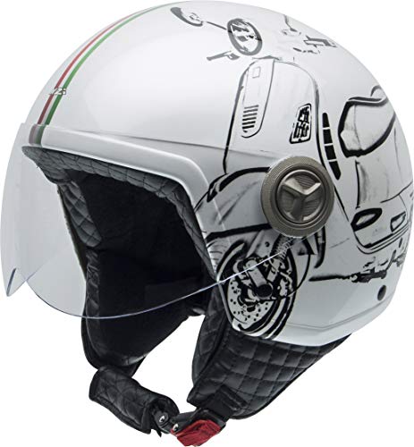 NZI Zeta Casco Graphics W Vespa Turia, W-VESPA TURIA, Talla XS