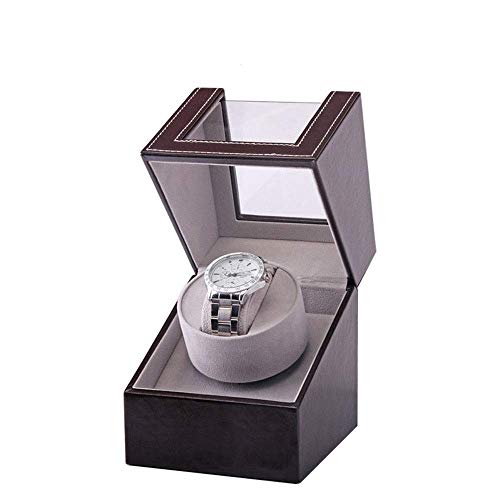 OH Reloj Organizador Caja Reloj Caja de Motor Caja de Motor Pu Table Mesa Surfing Mini Single Head Individual Electric Shaker Automático Bobinado Joyería Mostrar Caja de Alenamiento