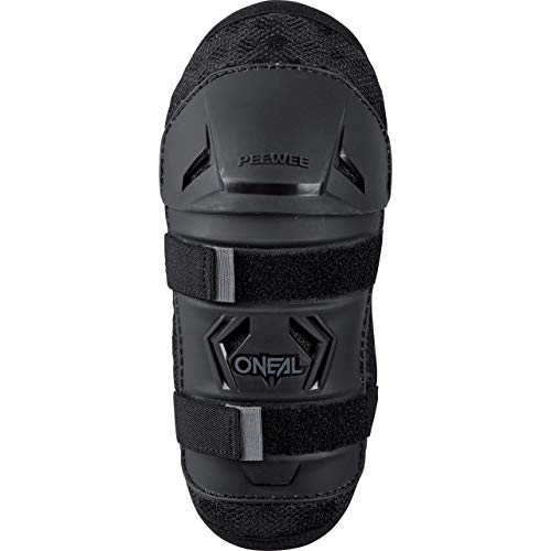 O'NEAL | Protector de rodilla | Motocross MX MTB Mountain Bike | Ajuste cómodo y dinámico, adecuado para niños de 4 a 9 años | Peewee Knee Guard | Kids | Black | XS/S