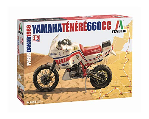 Outletdelocio.. Italeri 4642. Maqueta Moto Yamaha Tenere 660cc 1986. Paris-Dakar. Kit de Montaje. Escala 1/9
