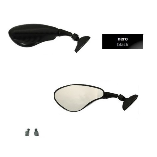 Par Espejos de Carena Retrovisor Moto Far homologado Negro para Moto Guzzi SP 1000 1978 – 1985