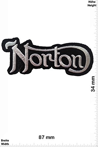 Parches - Norton - Silver/Black - Deportes de Motor - Deportes - Motos - Norton - Parche Termoadhesivos Bordado Apliques - Patch