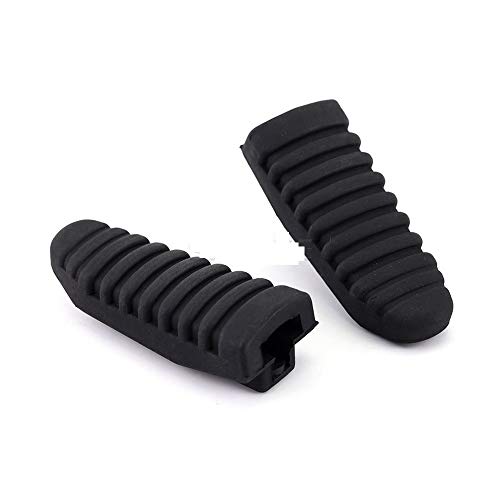 Peg pies del reposapiés de Goma/Fit for Suzuki GSF 650 1250 / S Bandido SFV 650 Gladius Pedal Accesorios Motocicleta Cubierta Delantera Negro (Color : Black)