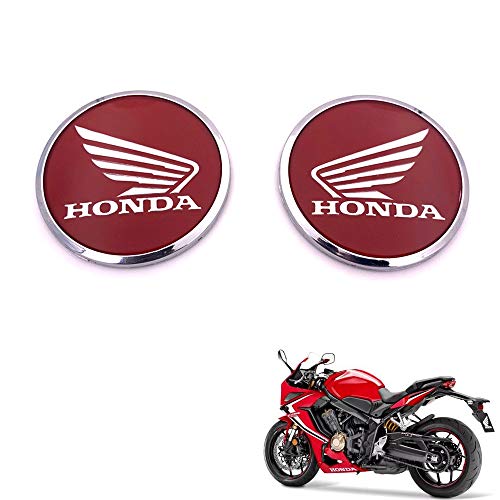 Pegatinas con logotipo redondo de ala 3D para motocicleta, calcomanía impermeable para tanque de carenado para HONDA CB CBR VFR 600400 1000 RR 1200 CR 125150200