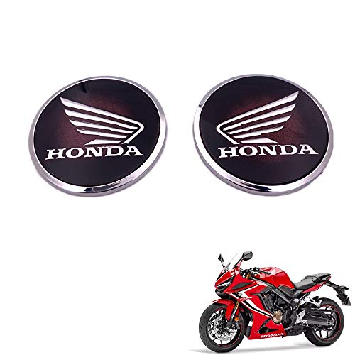 Pegatinas con logotipo redondo de ala 3D para motocicleta, calcomanía impermeable para tanque de carenado para HONDA CB CBR VFR 600400 1000 RR 1200 CR 125150200