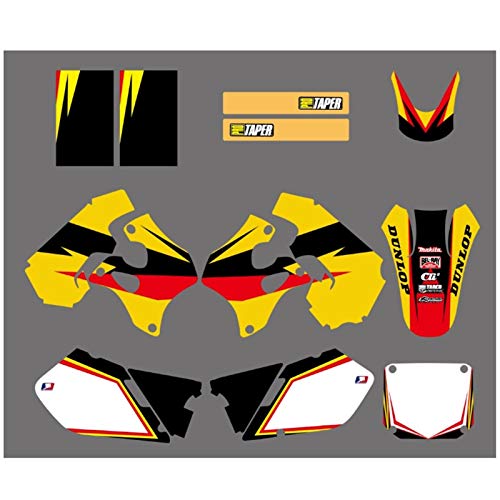 Pegatinas de Motocross Mototcycle gráficos Calcomanías Calcomanías for Suzuki RM125 RM250 RM 125 250 1996 1997 1998