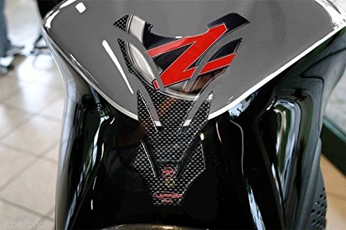 Protector de Depósito Etiqueta Engomada 3D Depósito Compatible Moto Kawasaki Z750 Z1000 Rojo