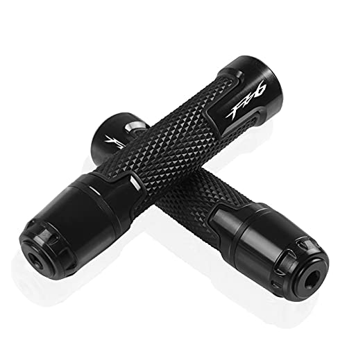 Puños De Manillar Motocicleta para Yama-ha para FZ-6 para Frazer FA-zer 600 FZ6S FZ6N FZ6S2 FZ6R S2 SJ6S FZ600 22mm empuñaduras de Barra Agarraderas para Moto EmpuñAduras (Color : Negro)