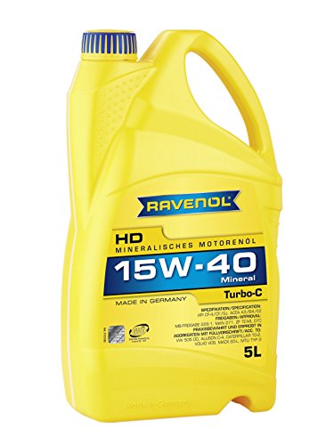 RAVENOL Turbo-C HD-C SAE 15W-40 - Aceite para motor (5 L)