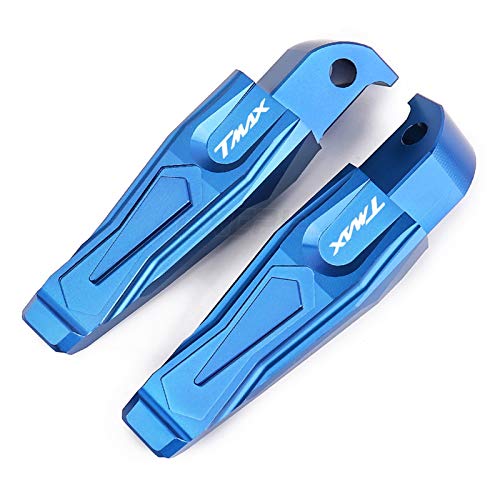 Reposapiés Motocicleta para Yamaha Tmax T-MAX 560 2020 TMAX560 Motocicleta Piezas De Pie Piezas De Pie Pedales TMAX 530 SX DX DX Pasados ​​Traseros Traseros Traseros (Color : Blue)