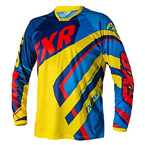 RngCarSticker Camiseta de Bicicleta Grande, Camiseta de Bicicleta Grande y Alta, Camiseta de Carreras de Motos Todoterreno para Adultos de Motocross para Hombres 5XL