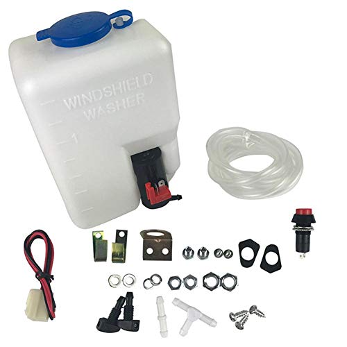 RUNMIND Kit de Bomba de Depósito Universal para Limpiaparabrisas de Coche (12 V, 1,5 L)