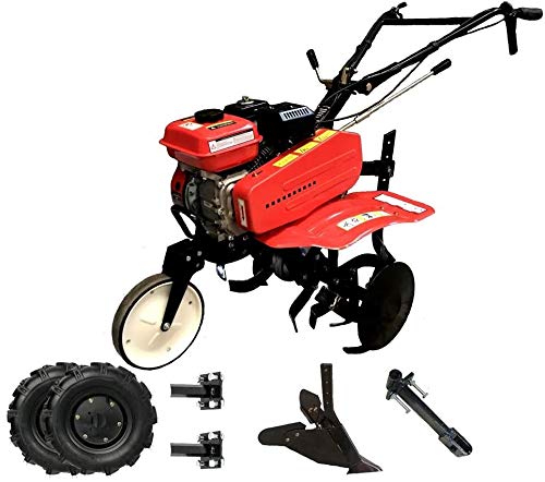 SAKAWA Motoazada Motocultor 7CV con Accesorios Ruedas 500X10