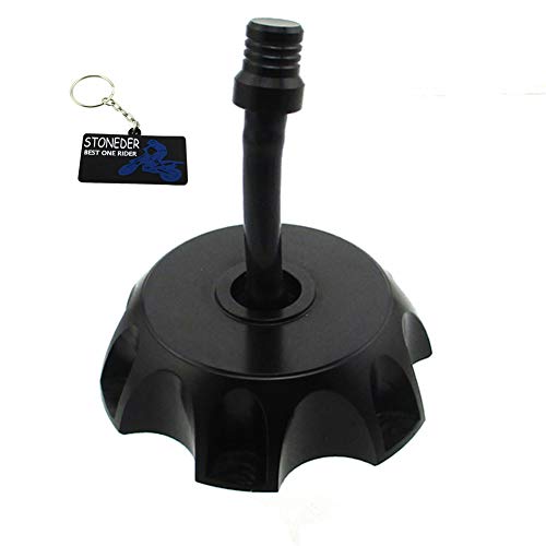 STONEDER Tapón de depósito de combustible de gas negro para 110 125 150 180 190 cc chino CRF50 Pit Dirt Bike