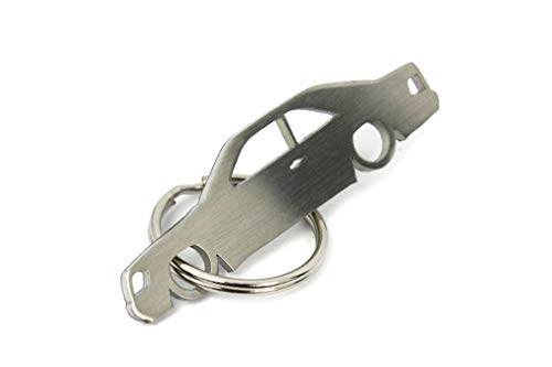 Streetculture Diseño W124 Coupé Mercedes – Llavero de acero inoxidable – Auto Tuning Keychain Car Key Fob 200 230 260 300 Clase E