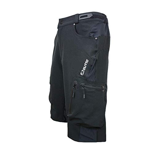 SUKUTU Pantalones Cortos de MTB para Hombres Pantalones Cortos de Ciclismo para Bicicletas Transpirables Sueltos Deportes al Aire Libre