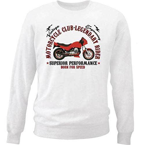 Teesandengines Moto Guzzi v50 Monza Motorcycle Club Sudadera Size Large