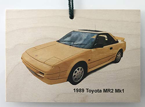 Toyota MR2 Mk1 1989 - Placa de madera A6 (105 x 148 mm)