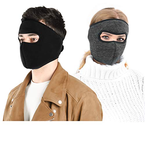 VBIGER Pasamontañas Máscara de Esquí Calentador Cuello Hombres y Mujeres contra Viento Cálido Transpirable Reversible Máscara Facial Completa Balaclava Invierno para Motocicleta Ciclismo Esquí