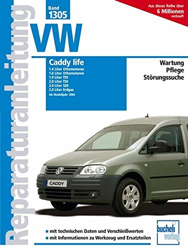 VW Caddy life ab Modelljahr 2004: 1.4/1.6 Liter, Ottomotor / 1.9/2.0 Liter TDI / 2.0 Liter SDI / 2.0 Liter Erdgas: 1305