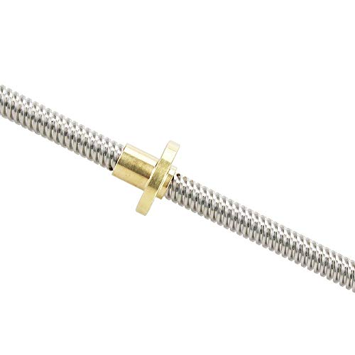 XBaofu 1/2 / 3pcs 3D Impresora y CNCTHSL-500-8D Longitud 100/200/300/400/500/600 mm T de Tipo Motor de Pasos Trapezoidal Plomo Screw Thread 8MM T8 8mm (tamaño : 200mm)