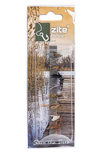 Zite Fishing - Surtido de 8 cebos artificiales para pesca de moscas