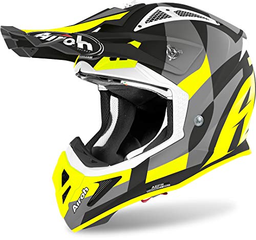 AIROH HELMET AVIATOR ACE TRICK YELLOW MATT L