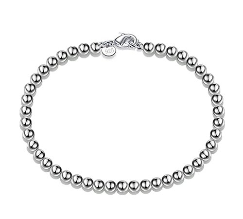 aiuin sencillo y elegante 4 m hohlkugeln estilo de pulsera para mujer regalo pulsera con cadena joyas muñeca decoración regalo aniversario Navidad San Valentín con un regalo)