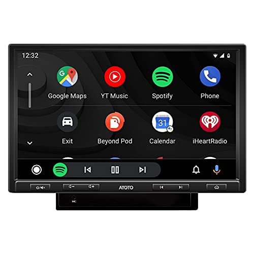 ATOTO F7-Cargador de Medios Digitales,Receptor Automático CarPlay y Android con BT, Carga de Teléfono, Reproducción USB/SD (hasta 2 TB de Almacenamiento) (F7G210PE, Pantalla Flotante de 10 Pulgadas)