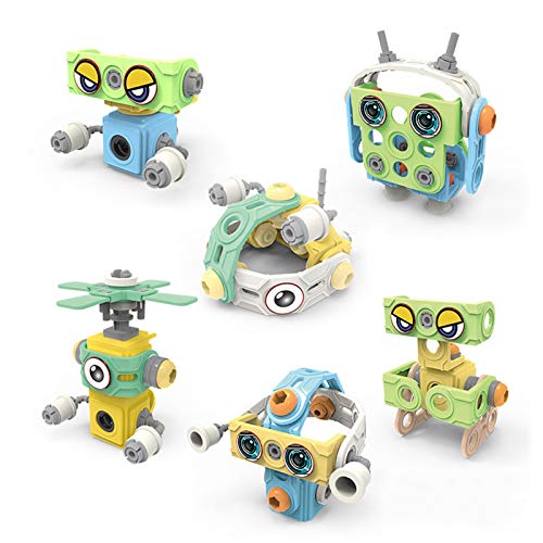 BeebeeRun Juguetes de Construcción para Niños y Niñas Juguetes Educativos de Construcción Stem con Robot&Coche| Kit de Ciencia para Niños Niñas de 3 4 5 6 Años en Adelante (214PCS)