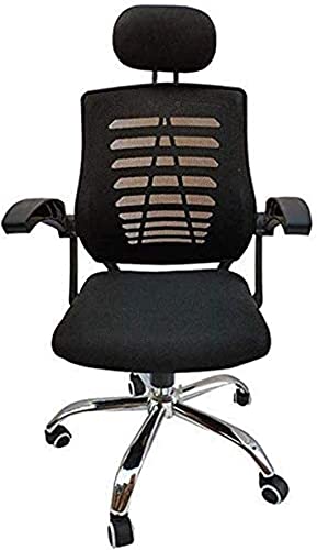 BeingHD Qualitätsbürostuhl, Bürostuhl mit Armlehne Schreibtisch Leder Gaming Bürostuhl Swivel High-Back Ergonomisch/Executive/Mesh Office Chair (Color : Black, Size : 125 * 65cm)