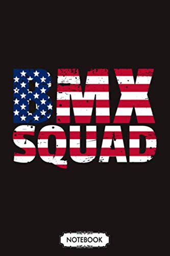 Bmx Squad Flag2 Notebook: 6x9 120 Pages, Planner, Lined College Ruled Paper, Matte Finish Cover, Diary, Journal