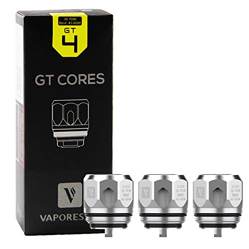 Bobinas Vaporesso GT CORES GT4 (bobina de 0,15Ω × 3), cabezales de bobina para tanque SKRR-S/NRG, sin nicotina