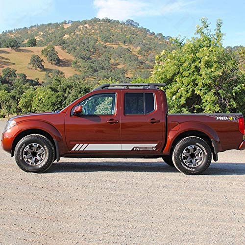 BTOEFE Etiqueta engomada del Coche Todoterreno 4X4, para Nissan Frontier Pick-up Sport Stripes Auto Puerta Lateral Falda calcomanía Accesorios Exteriores del automóvil