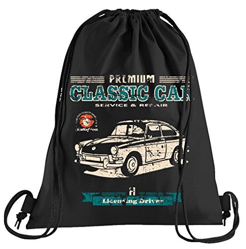 Camiseta de People Oldtimer typ3 VAG Bolsa de deporte – serigrafiado Bolsa – Una bonita Funda Bolsa De Deporte con bordados, color Negro , tamaño talla única